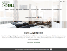 Tablet Screenshot of hotellnordevik.se